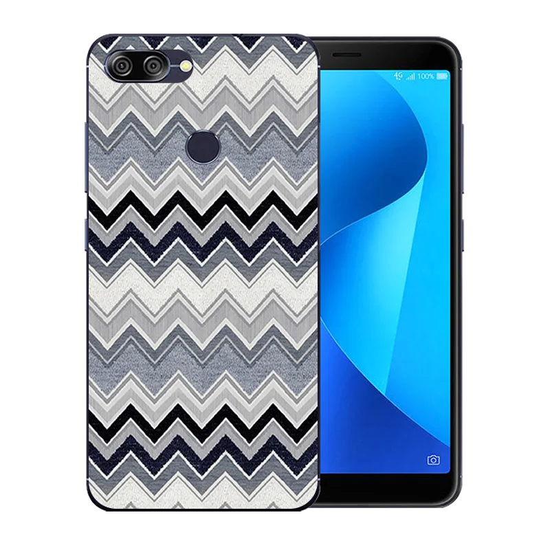 5 7 дюйма для Asus ZenFone Max Plus M1 ZB570TL прозрачная задняя крышка с красочным рисунком Для