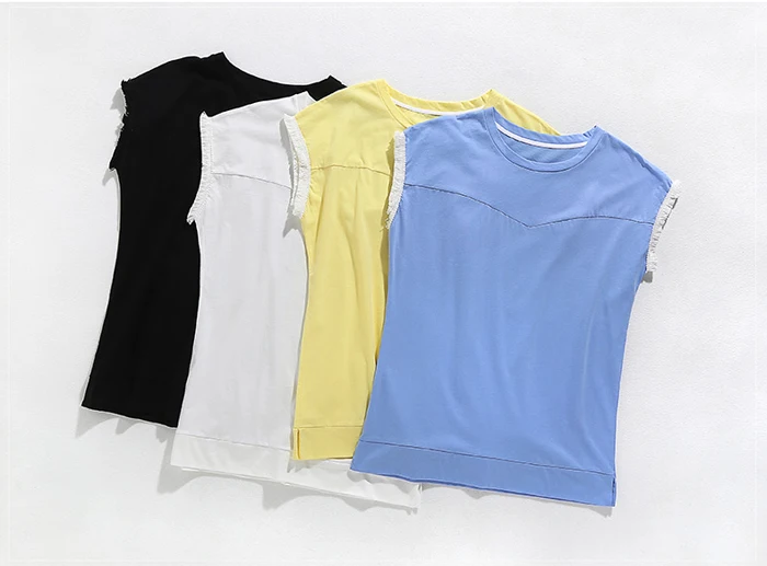

Ropa Moda Mujer 2019 Summer Cotton White T Shirt Bow Femme Korean Fashion Tops Tee Shirt Women Batwing Lace Sleeve Clothing