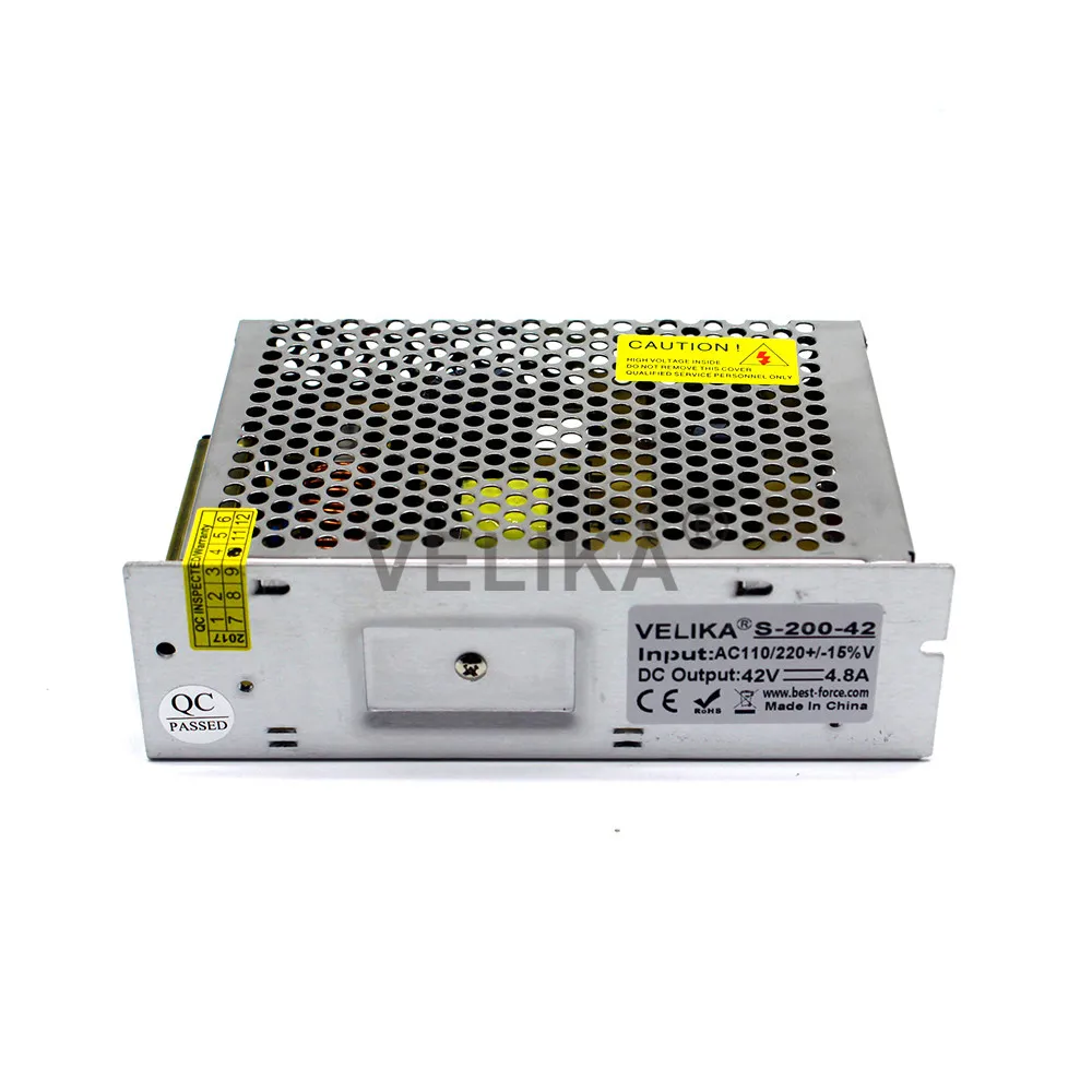 Преобразователь напряжения 200 Вт 42 в 4 8 А 110/220 В перем. Тока|switch power|switching power supply220v ac