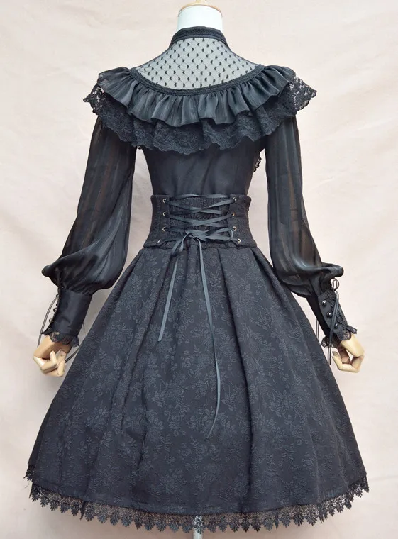 Женская шифоновая блузка с длинным рукавом фонариком и рюшами|blouses with ruffles|women chiffon