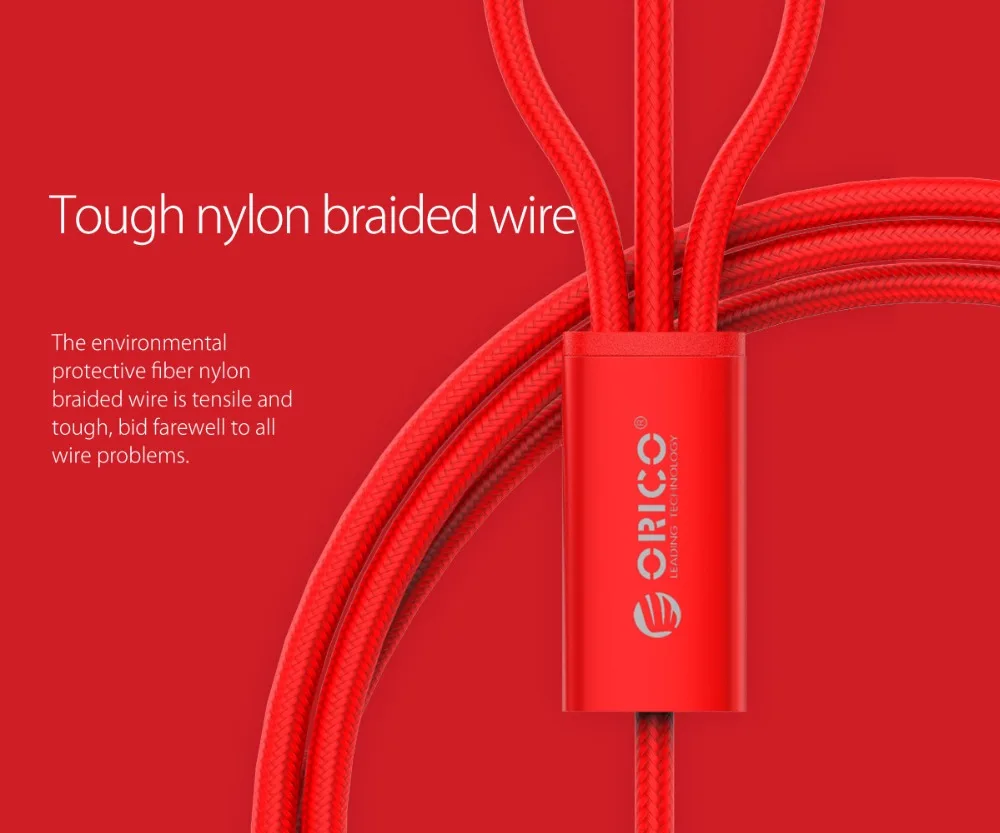 ORICO USB кабель для iPhone 7 6 6s 5 5s зарядное устройство зарядки Micro Type C 3 в 1 мобильный