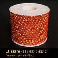 10 метров/рулон подполковник топаз хрустальные цепи SS6/SS8/SS10/SS12 плотно серебряный Кубок Сеть для одежды