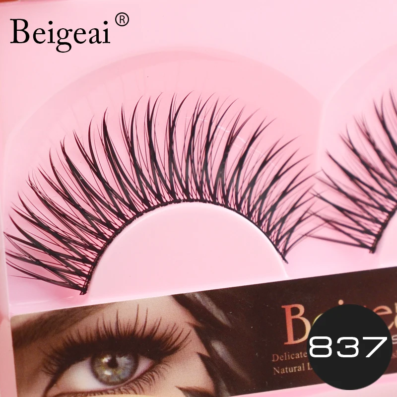 Новый Набор накладных ресниц ручной работы макияж 10 пар Длинные толстые