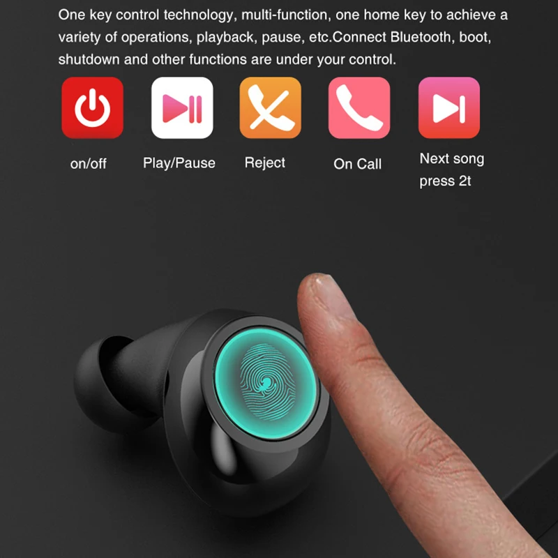 6D беспроводные наушники V5.0 TWS Bluetooth губная помада ящик мини портативный стерео