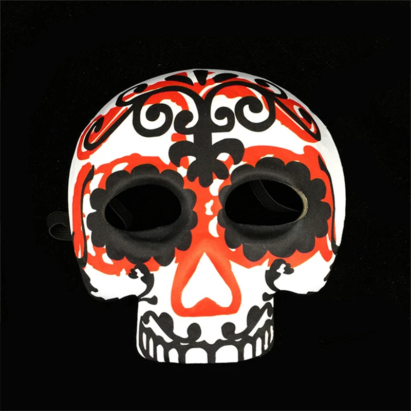 1pc Characters Women/Men Retro Printed Full Face Half Skull Head Ghost Dance Mask Party Grand Event/Halloween Prop | Дом и сад