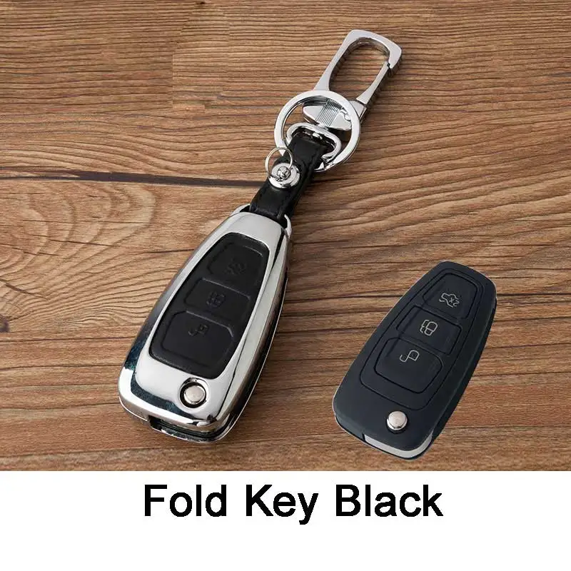 Кожаный чехол для ключей стайлинга автомобиля Ford Focus 2 3 ST Mondeo Kuga Fiesta Ecosport Ranger Escape Key