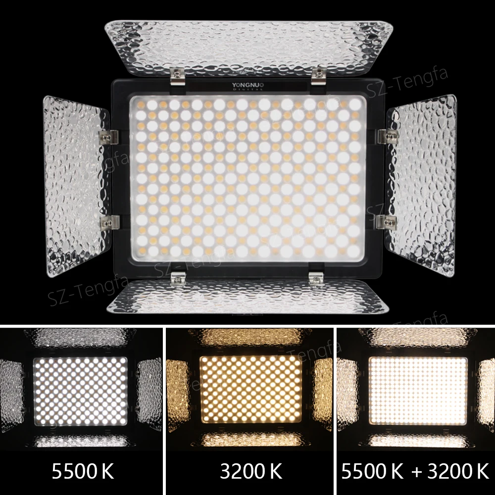 Yongnuo YN 300 II YN300II 3200 5500k светодиодная камера для видеосъемки + аккумулятор 7200 мАч NP F970