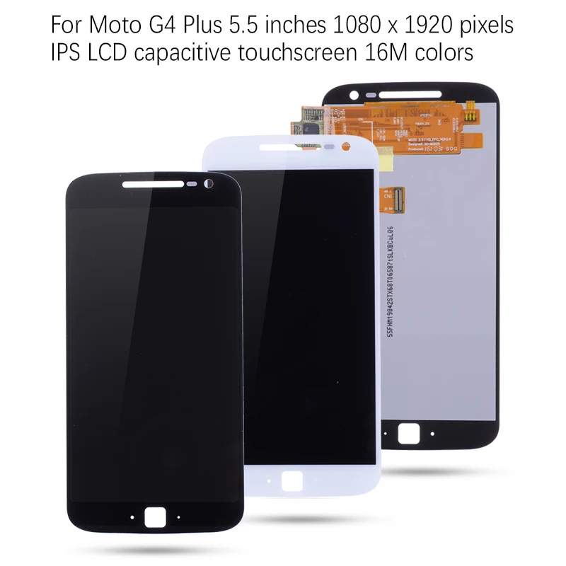 5 &quotОригинальный ЖК дисплей для Motorola Moto G4 Plus сенсорный экран с рамкой MOTO Xt1644 Xt1640