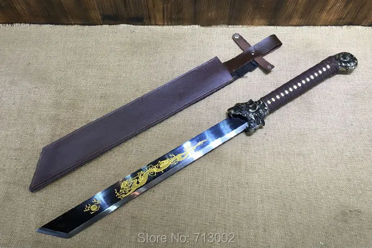 Ушу * Broadsword китайский кунг-фу ножи дракон Хэдфилд клинок из марганцевой стали |