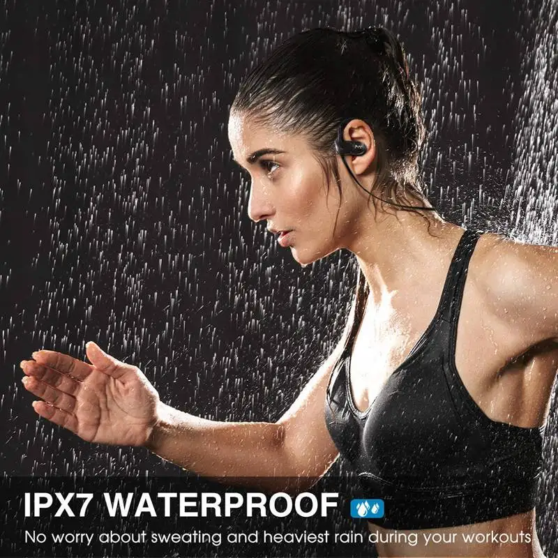 Mpow D7 IPX7 водонепроницаемые Bluetooth наушники бас стерео Беспроводные спортивные с