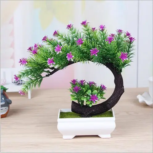 Новые искусственные украшения для растений имитация дерева бонсай настольное