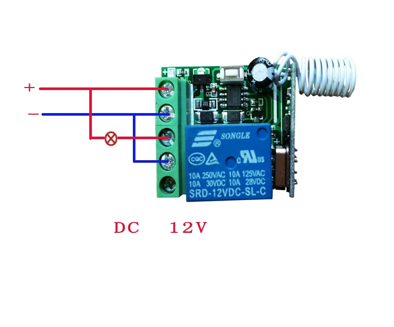 DC 12 v мини беспроводной переключатель системы дистанционного управления
