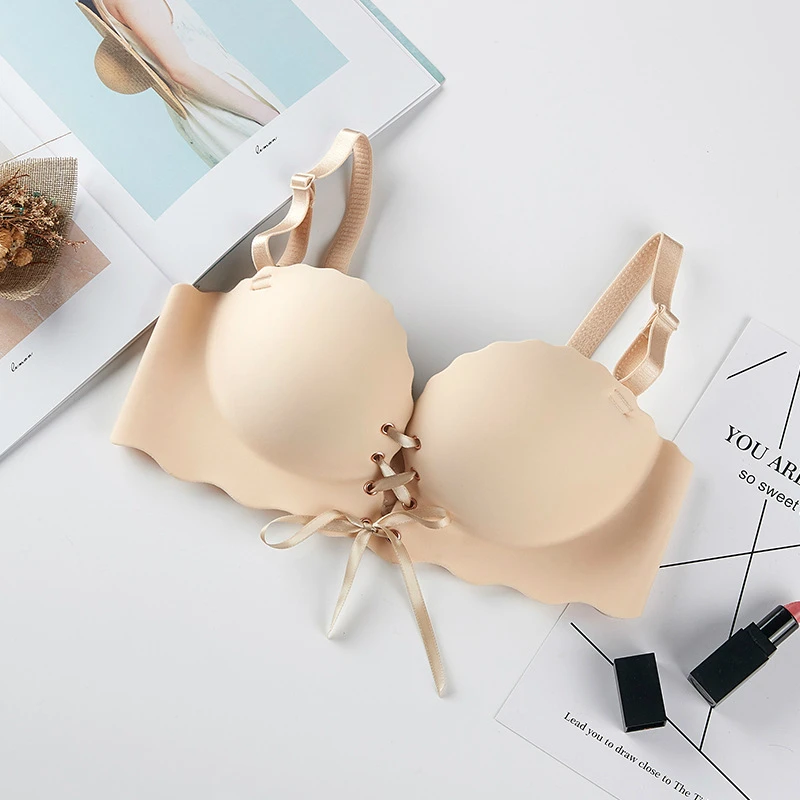 

Yasemeen Seamless LB Seamless Convertible Straps Bra Sexy Push Up Women Underwear Gather Adjustable Sexy Wireless Bras for Women