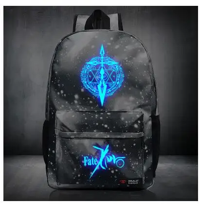 High-Q Unisex Luminous fate grand order FGO Backpacks Preppy Student noctilucent saber Luggage Bags | Багаж и сумки