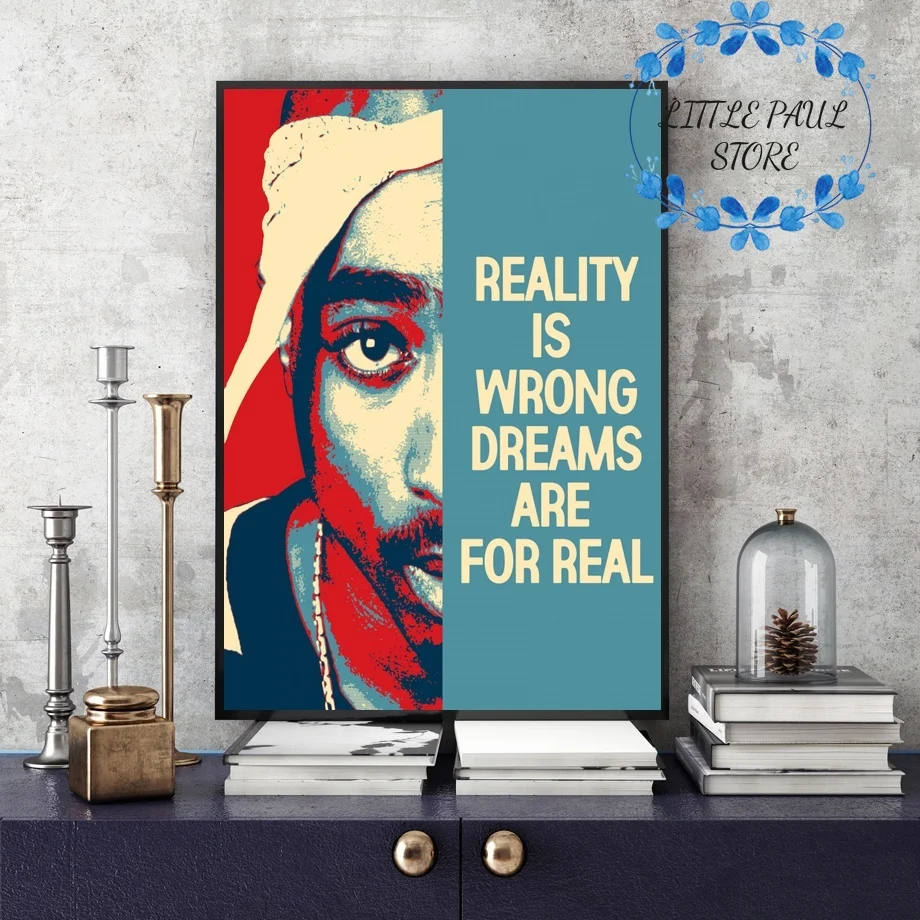 Tupac 2PAC Shakur музыка хип хоп Искусство Холст постер Настенная картина для гостиной