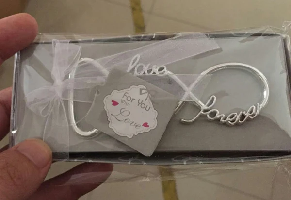 100 шт./лот новейший хромированный открывалка для пивных бутылок forever love свадебные