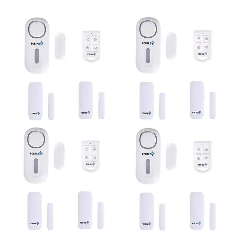 Fortress 4 комплекта беспроводной охранной сигнализации DIY Kit двери окна PIR сенсор