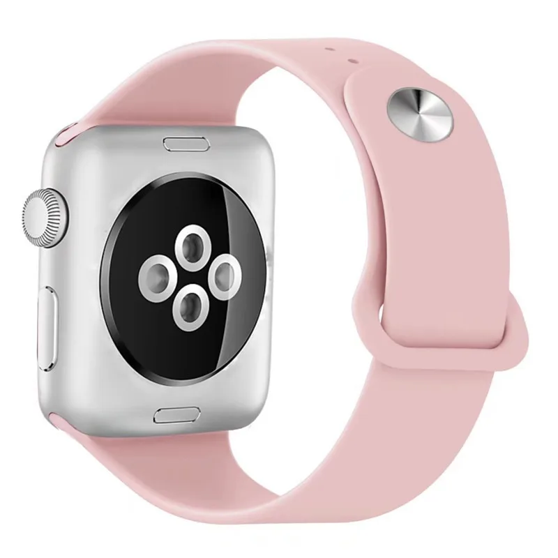 ASHEI мягкий силиконовый спортивный ремешок для Apple Watch серии группа 4 40 мм 44 мм 38 мм 42 мм ремешок для часов для iWatch серии 3 2 1 ремень - Цвет ремешка: Vintage Rose