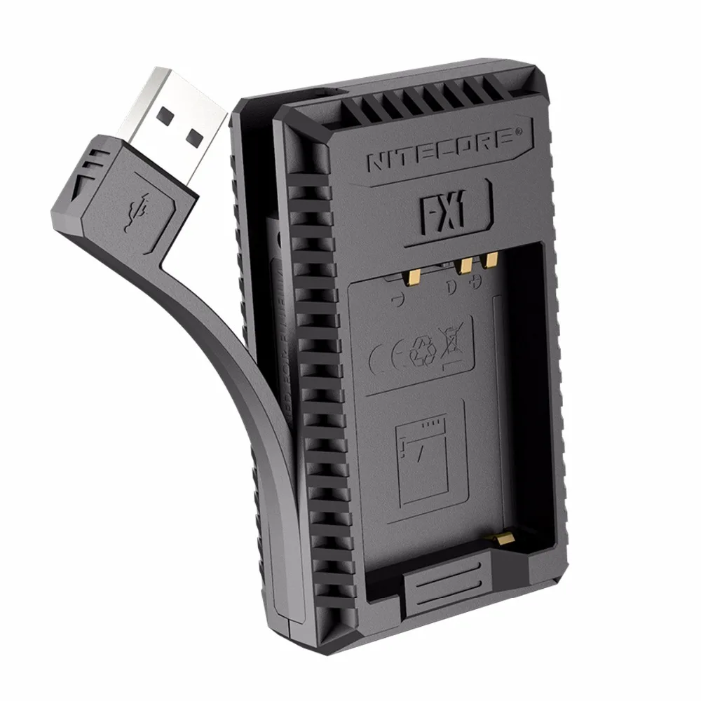 Nitecore FX1 Цифровое Зарядное устройство USB для аккумуляторов Fujifilm NP W126/NP W126SX Pro1 X T2 HS30