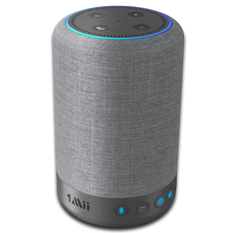 Grey 1Mii A03 Портативный Беспроводной Bluetooth Динамик для Amazon Echo Dot 2nd Generation для Alexa Динамик с 8000 мА/ч, Батарея(не в горошек - Цвет: Grey