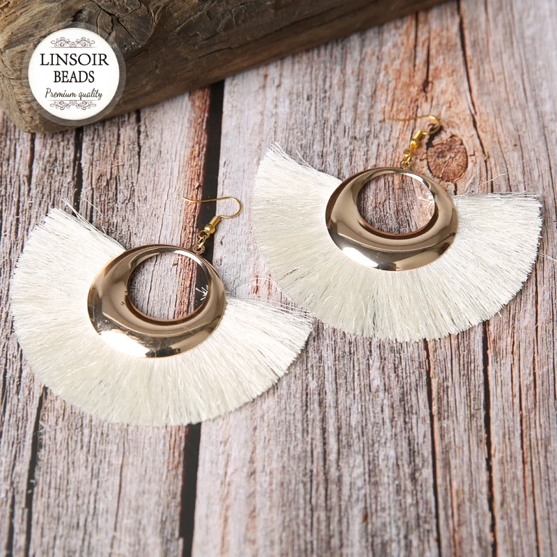 2018 NEW 1 Pair/lot Tassel Earrings for Women Big Fringe Earings Fashion Jewelry Female Bohemian Hanging Drop |