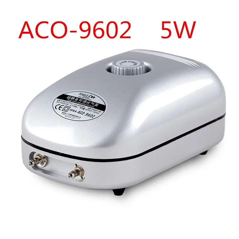 ACO-9602 Аквариумный воздушный насос для аквариума, увеличивающий кислородный насос, ультра-тихий воздушный компрессор для аквариумных рыб, аксессуары - Цвет: ACO-9602