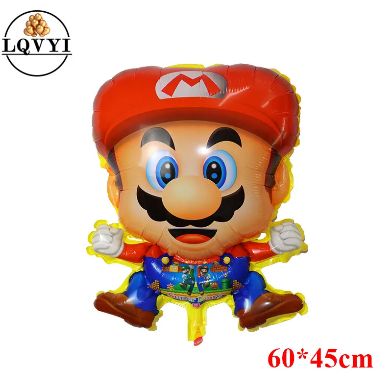 2 шт./лот, фольгированные шары Super Mario для дня рождения, украшения, детские игрушки, душ для девочек и мальчиков, гелиевый надувной шар