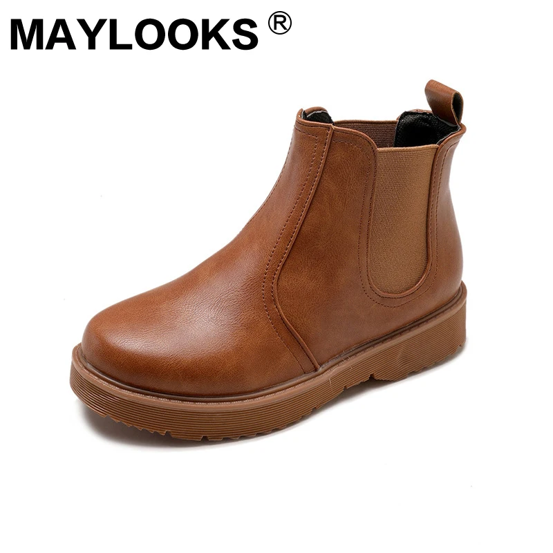 Женские ботинки модные ювелирные изделия Maylooks женские сапоги круглый носок
