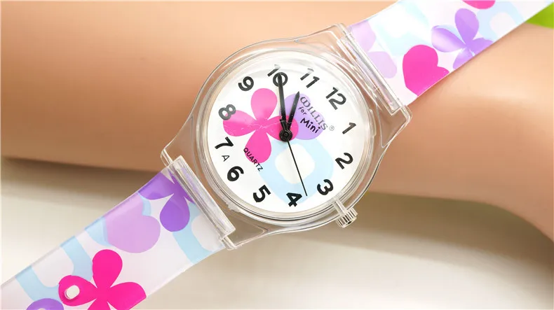 Willis часы для детей щит дизайн студентов мода цветок высокий каблук вишня Улитка - Фото №1