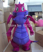 professional new big purple dragon mascot costume fancy dress adult size