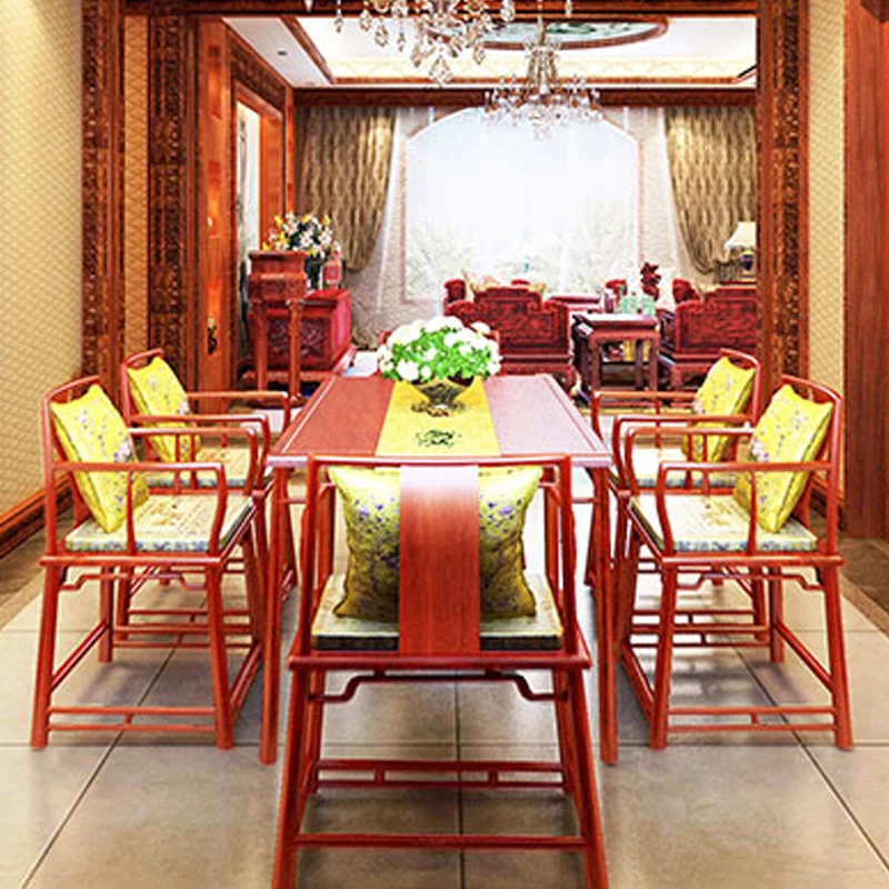 Прямоугольный столик из розового дерева 6 сидений для гостиной - Цена: 74 814,85 руб.