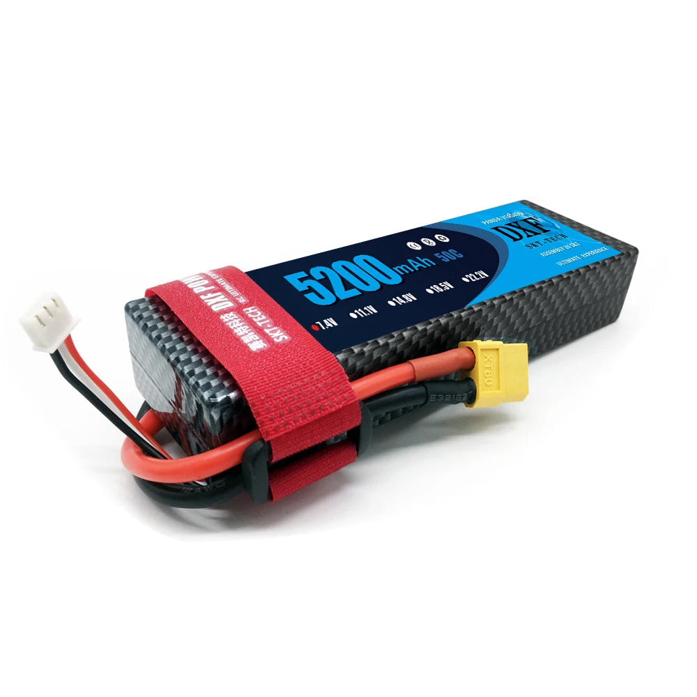 DXF 5200 мАч 50C Lipo 2S 7 4 В аккумуляторные батарейки в твердом чехле для TRX Slash Losi HPI Yokomo 1:8