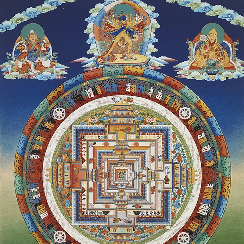 ТКАНЕВОЕ художественное украшение Tangka для дома подвесная картина гостиной