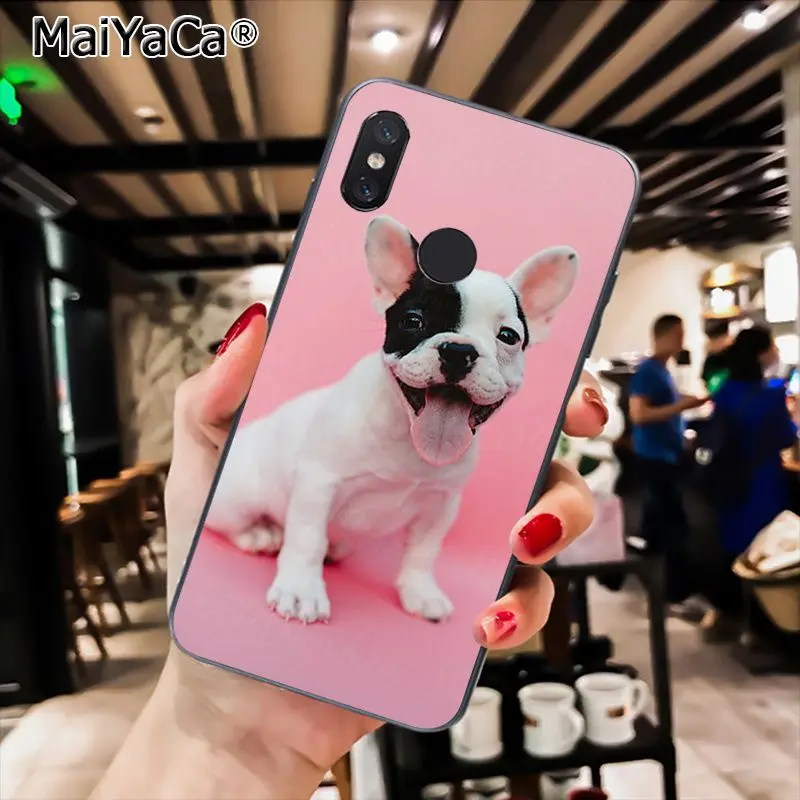 MaiYaCa чехол для телефона с французским бульдогом щенком Xiaomi Redmi8 4X 6A S2 7A 5A Redmi 5 5Plus Note5