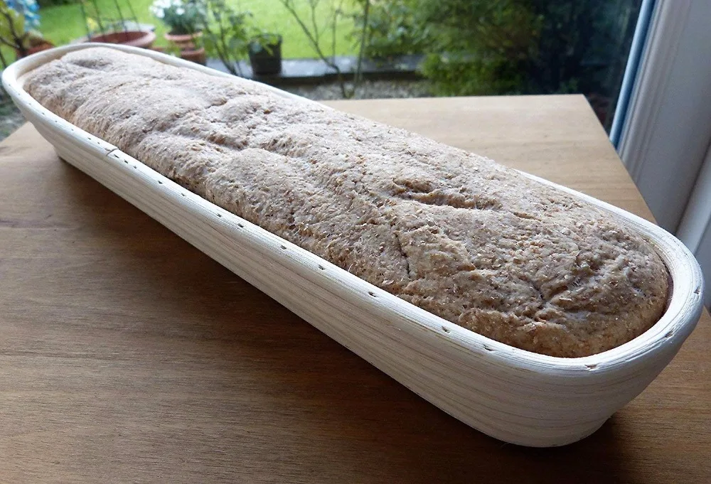 В форме багета корзина из ротанга ручной работы тесто Banneton Brotform хлебостойкая