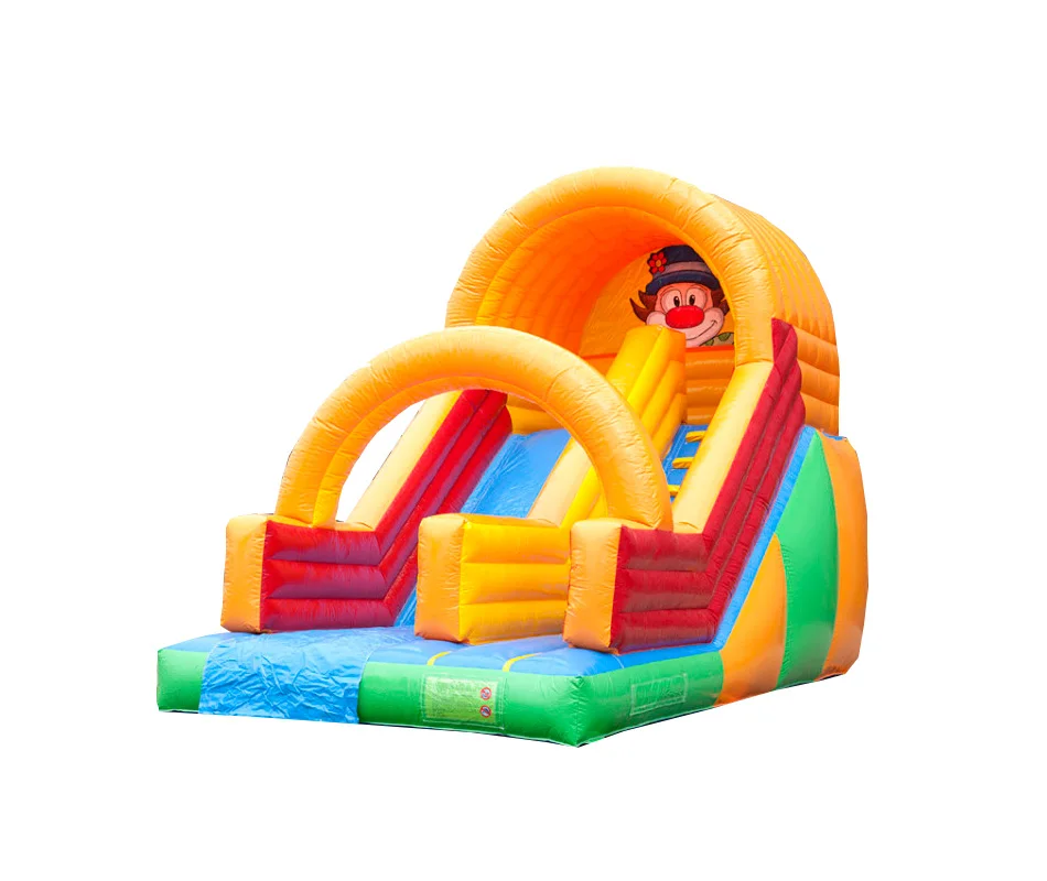 Designer inflatable bounce with giant clown inflatable slide jumping for kids christms decoration inflatable clown