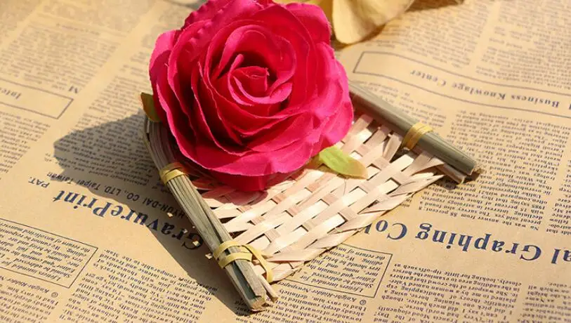 Rose Искусственные цветы дешевые розы головы шелковые цветы для свадебного украшения домашнего офиса вечерние украшения DIY поддельные бутоны - Цвет: Rose