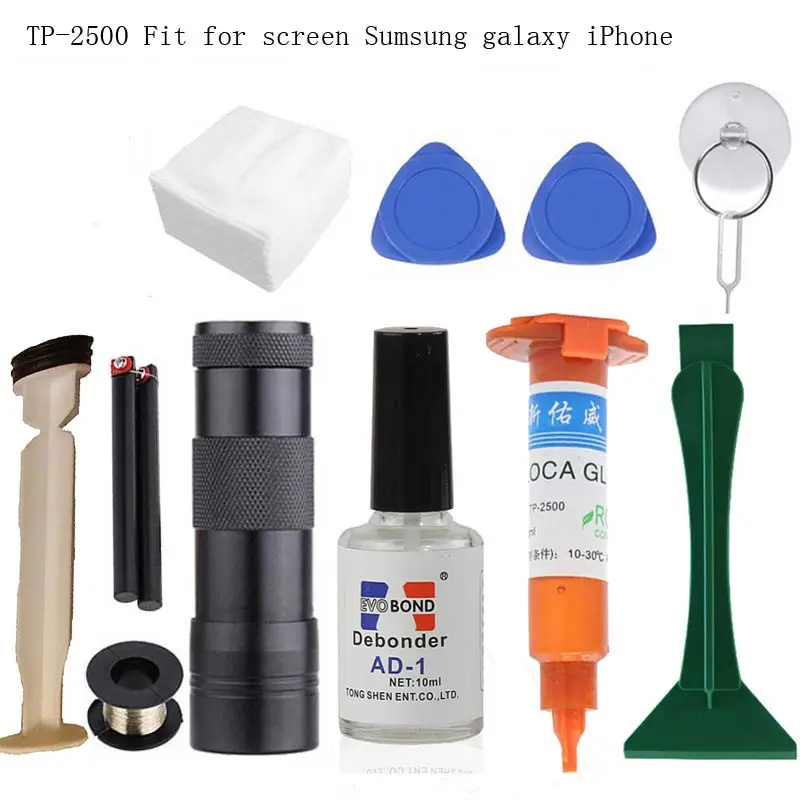 5ml TP-2500 Высококачественный TP-2500 LOCA UV Жидкий оптический прозрачный клей УФ-клей для сенсорного экрана sumsung galaxy iPhone+ открывалка - Цвет: 5ml TP-2500