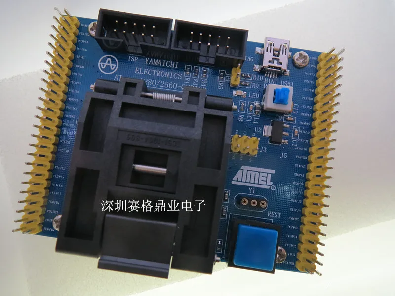Original ATMEL IC Test Seat ATmega1280 ATmega2560/ATmega640 Burning Programm QFP100 Socket Adapte | Автомобили и мотоциклы
