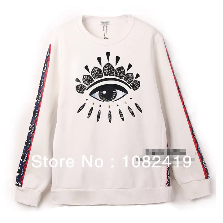 Gold embroidery winter coat big eyes thickened cashmere fashion paragraph sweater | Женская одежда