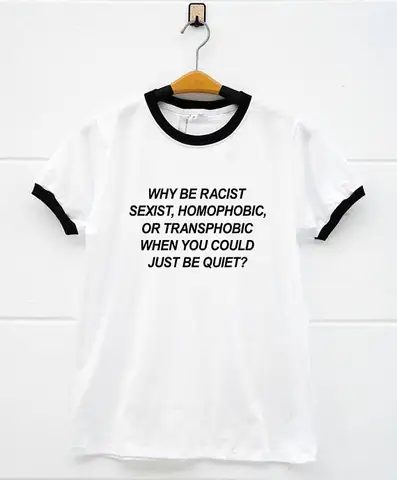 Подарочные топы для девочек, футболка из гомофобной ткани с надписью Why Be raст, тихая футболка, футболки из хлопка