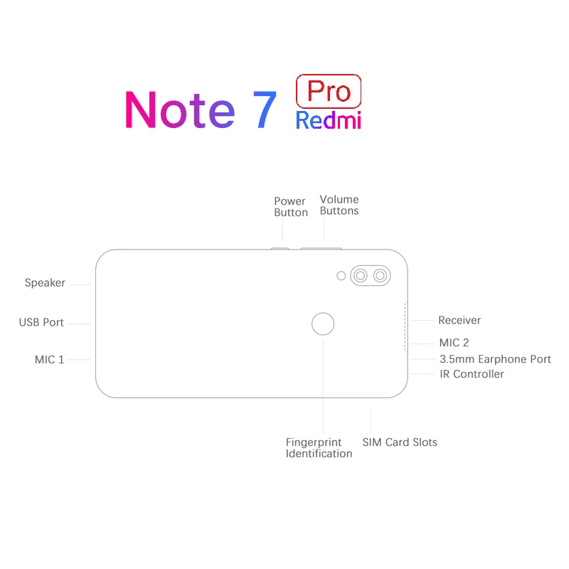 Xiaomi Redmi Note 7 Pro с глобальной прошивкой 6 ГБ 128 мобильный телефон 48MP 13 МП камера 3