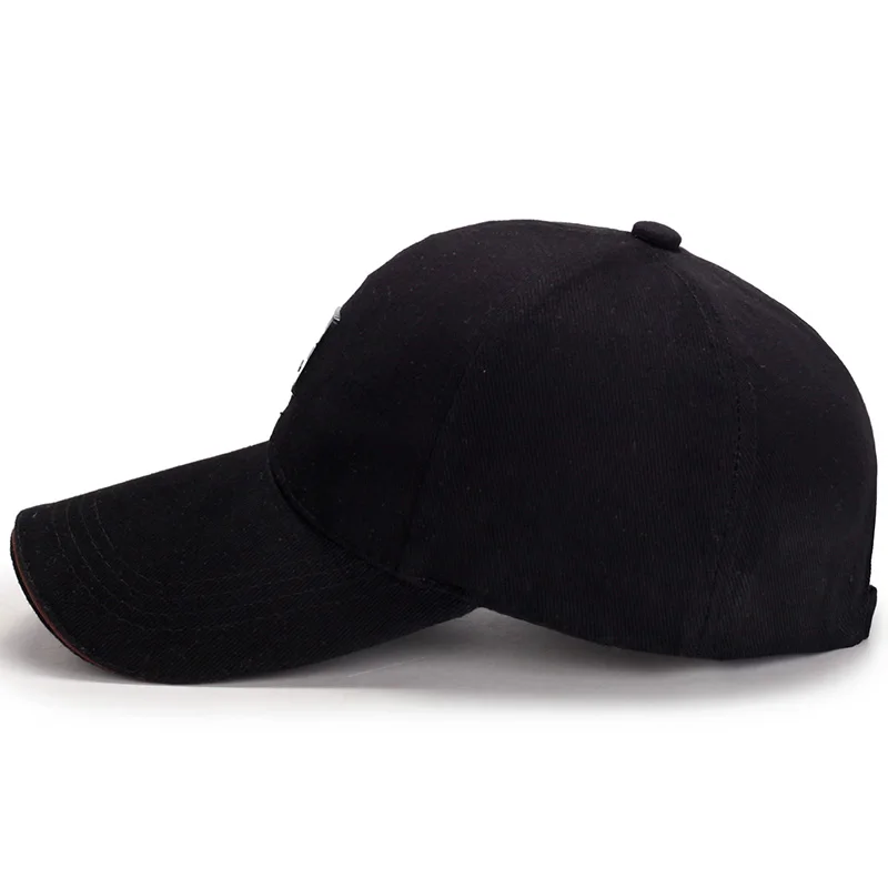 New autumn 100% cotton duck cap men's simple front hat leisure iron logo beret |