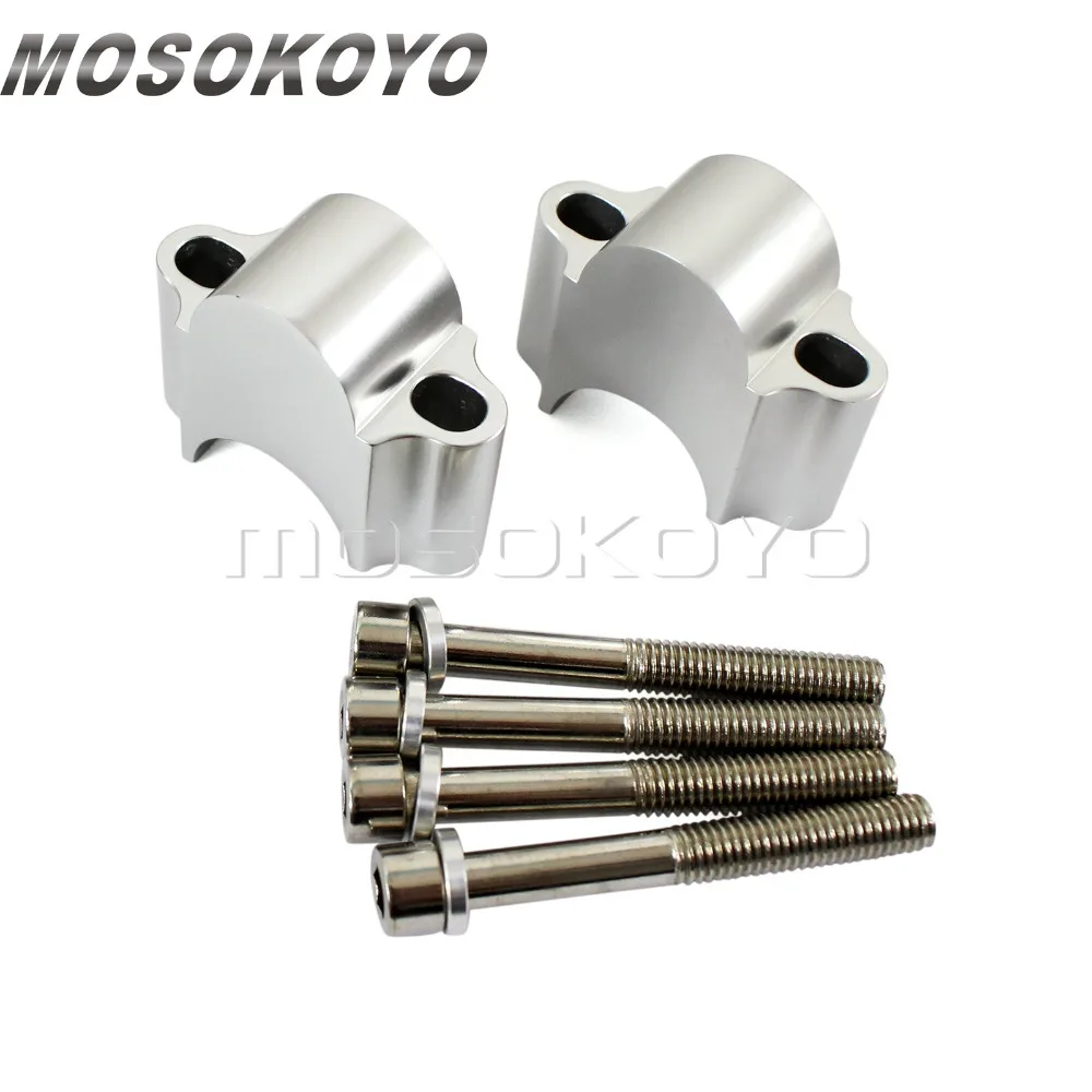 Мотоцикл CNC алюминиевый 7/8 &quotили 1 1/8&quot Руль Riser Kit 30 мм Rise 28 22 зажим Крепление для