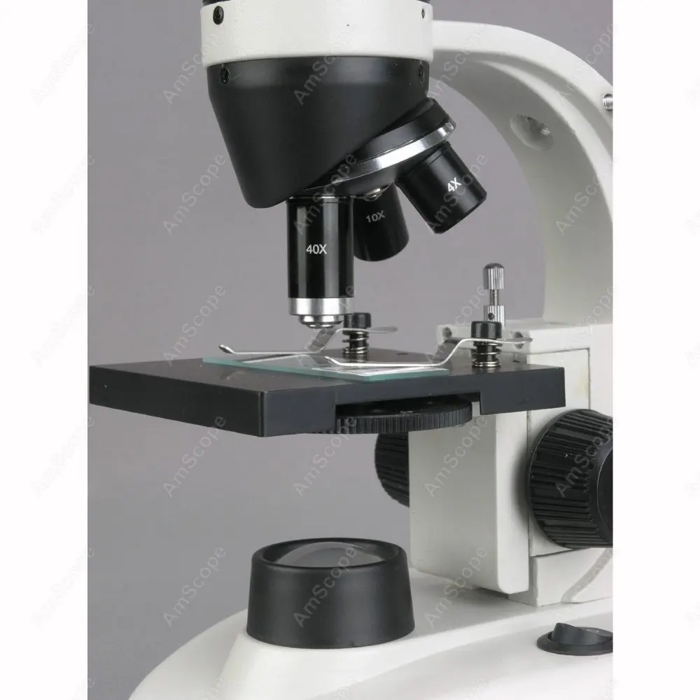 Science Биологический микроскоп-поставка AmScope 40X-1000X прочный светодиодный студент