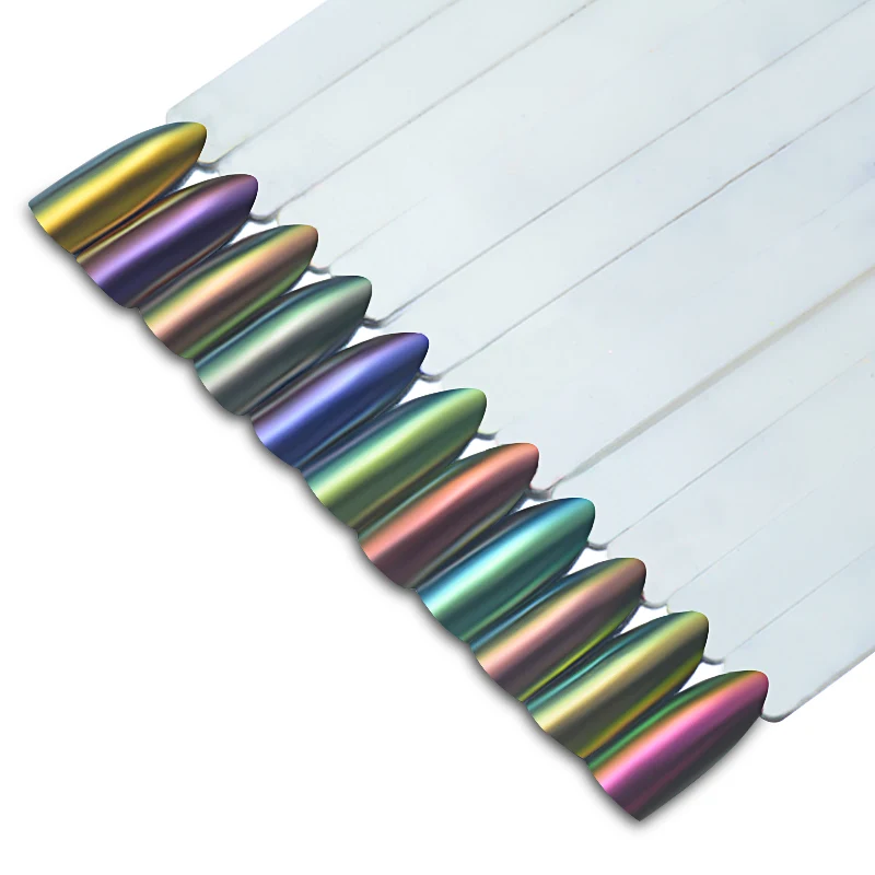 Четыре лилии Хамелеон зеркальные Блестки для ногтей Пудра 0 5 г хромированный