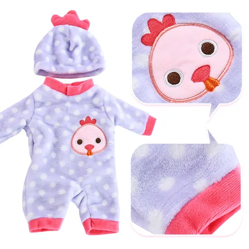 Милый костюм с животными подходит для куклы размером 17 дюймов 43 см аксессуары