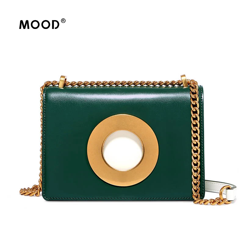 MOOD Shoulder bag leather material unique individuality female design style fashion beautiful Small square Free shipping | Багаж и сумки