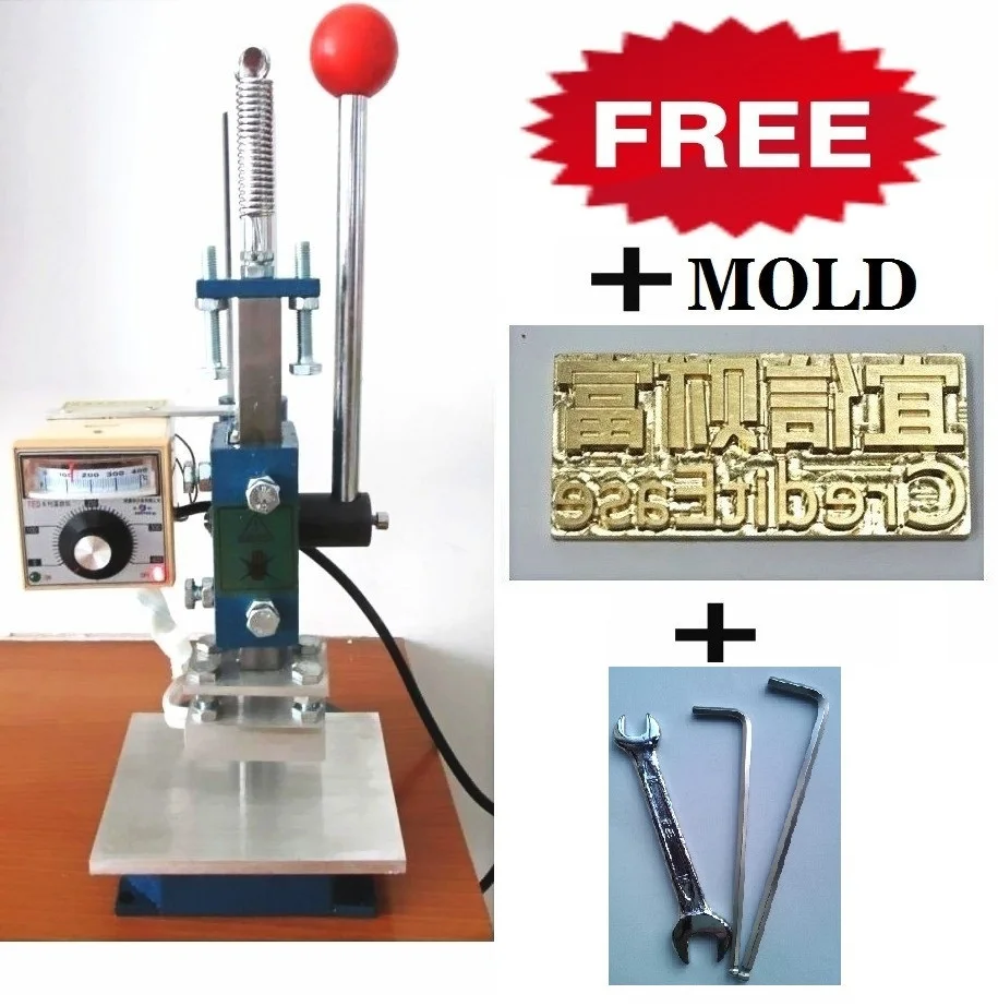 

Leather Embosser Machine Hot Foil Embossing Stamping Machine