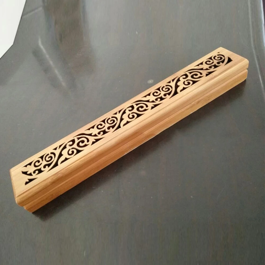 Бамбуковая ладана горелка ручная резьба полая ручка ладан держатель